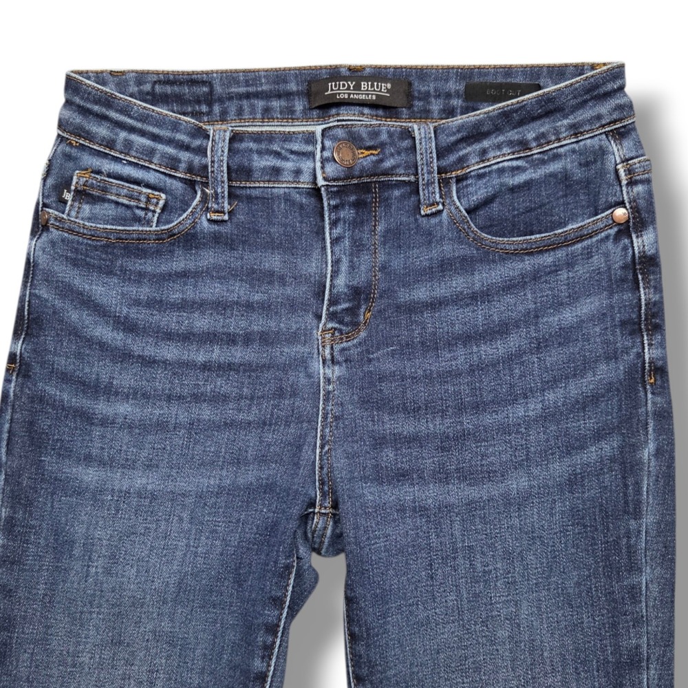 Judy Blue Collins Mid Rise Classic Bootcut Jeans Womens 29 Super Stretch - Picture 2 of 10